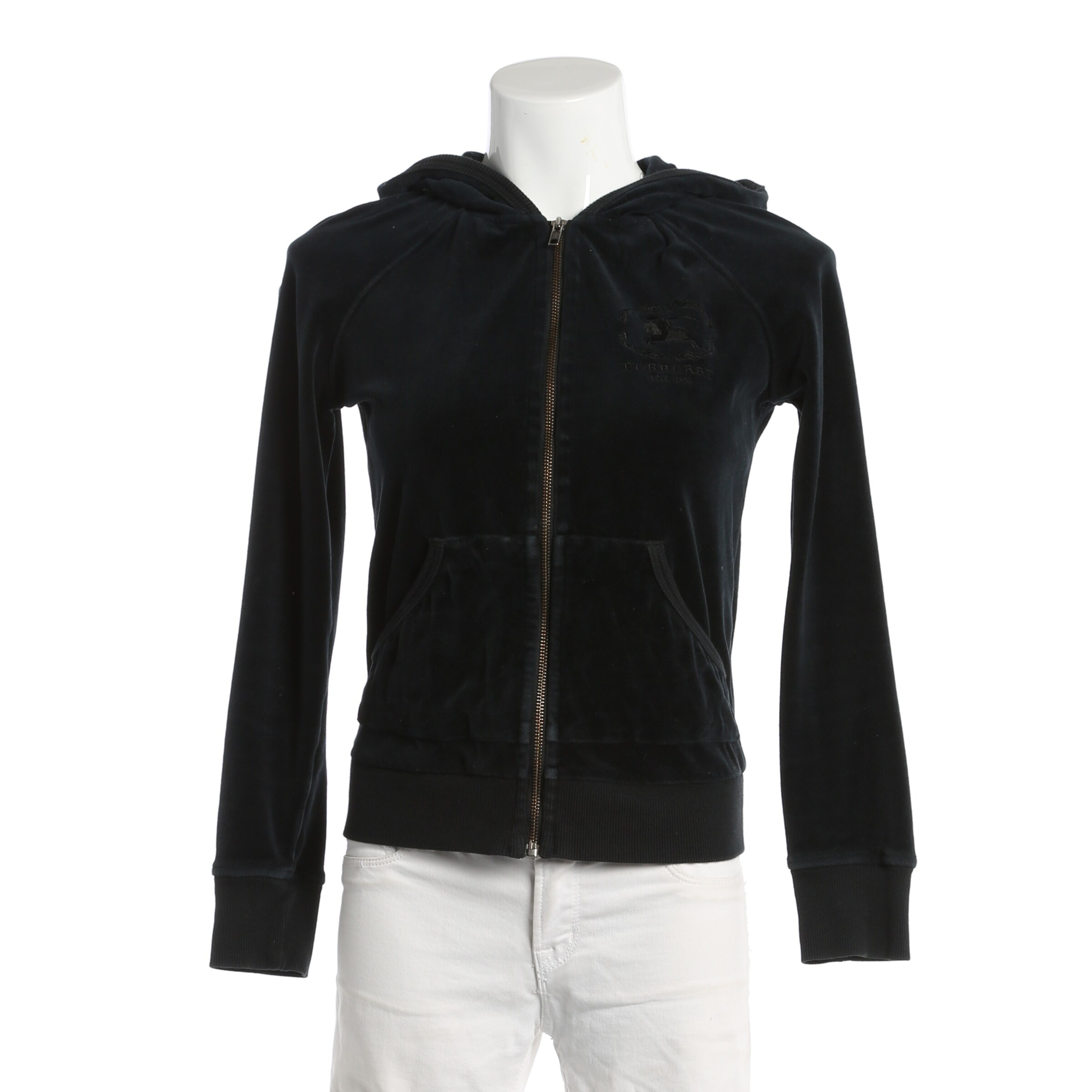 BURBERRY Sweatshirt & Zip-Up Hoodie in S in Dark grey, Item view