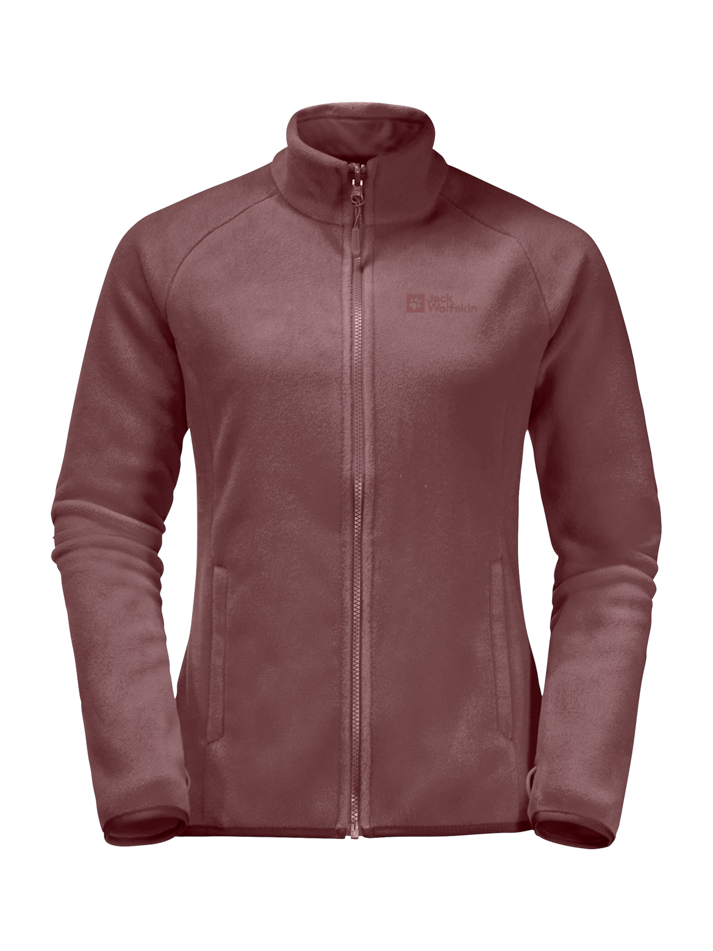 JACK WOLFSKIN Funkčná flisová bunda 'Moonrise' - Hnedá: predná strana