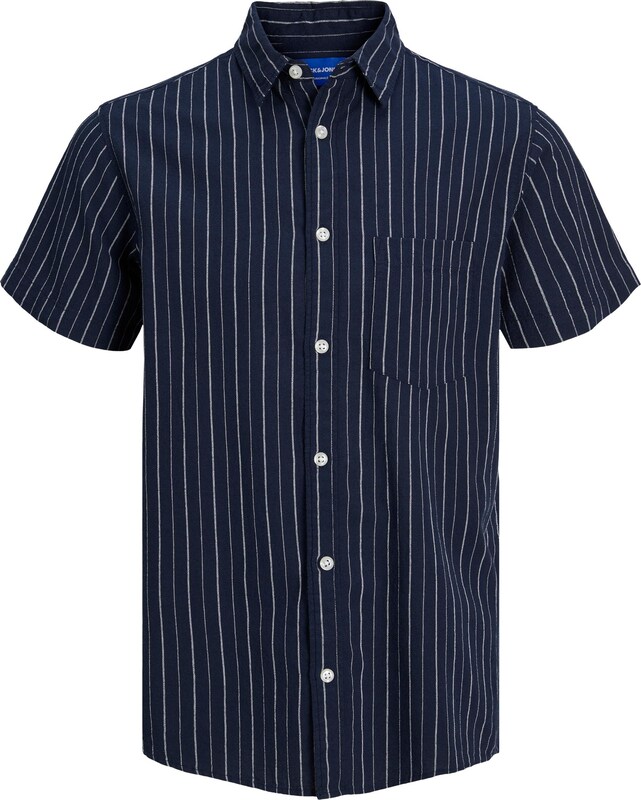 JACK & JONES Comfort Fit Hemd 'TULUM' in Navy JACK & JONES Comfort Fit Hemd 'TULUM' in Navy