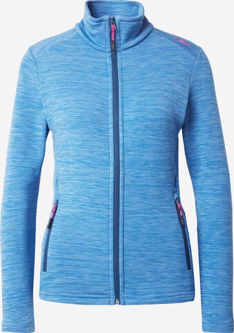 CMP Athletic Fleece Jacket in Blue: front