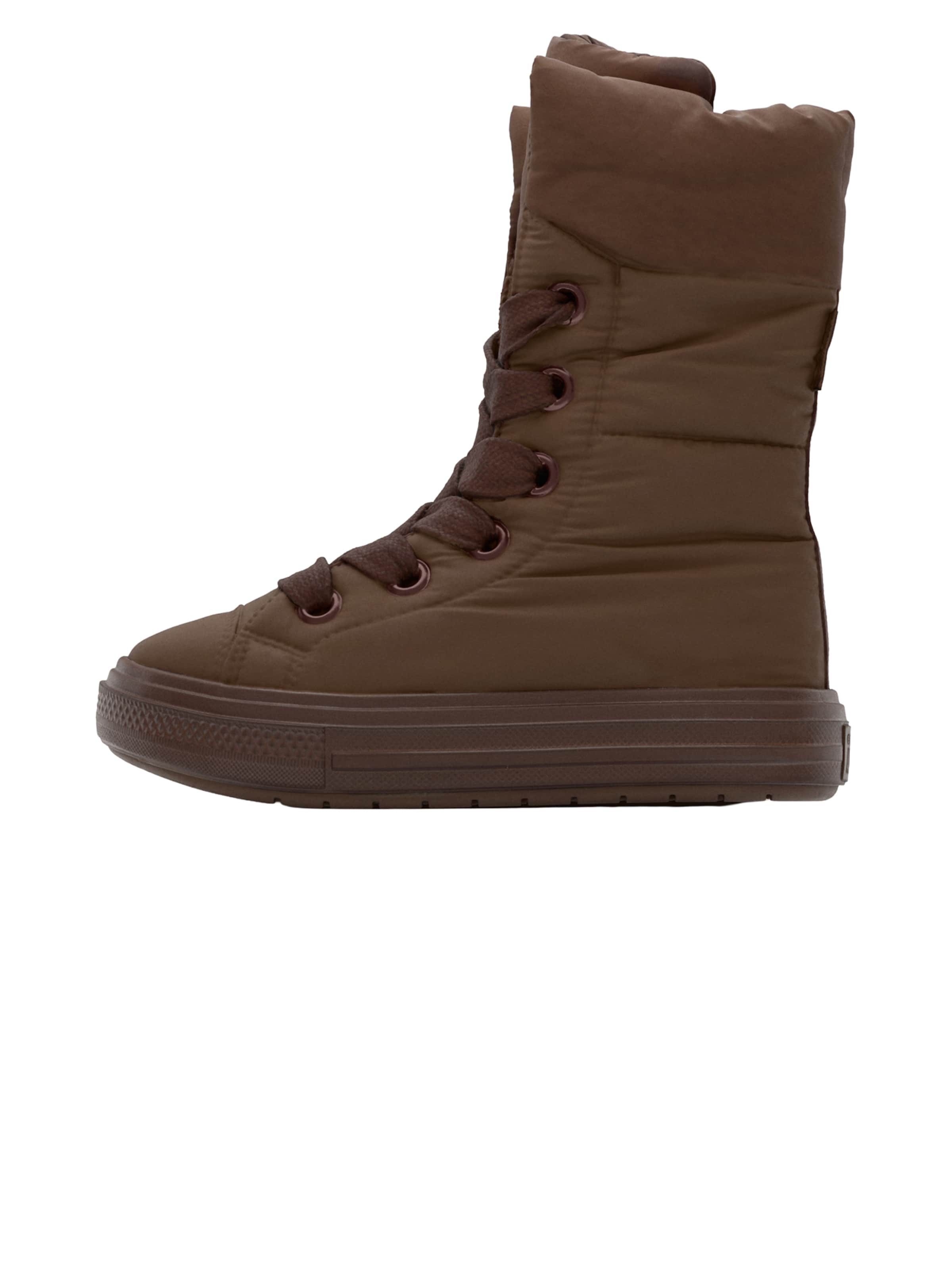 CONVERSE - Botines con cordones en marrón: frente