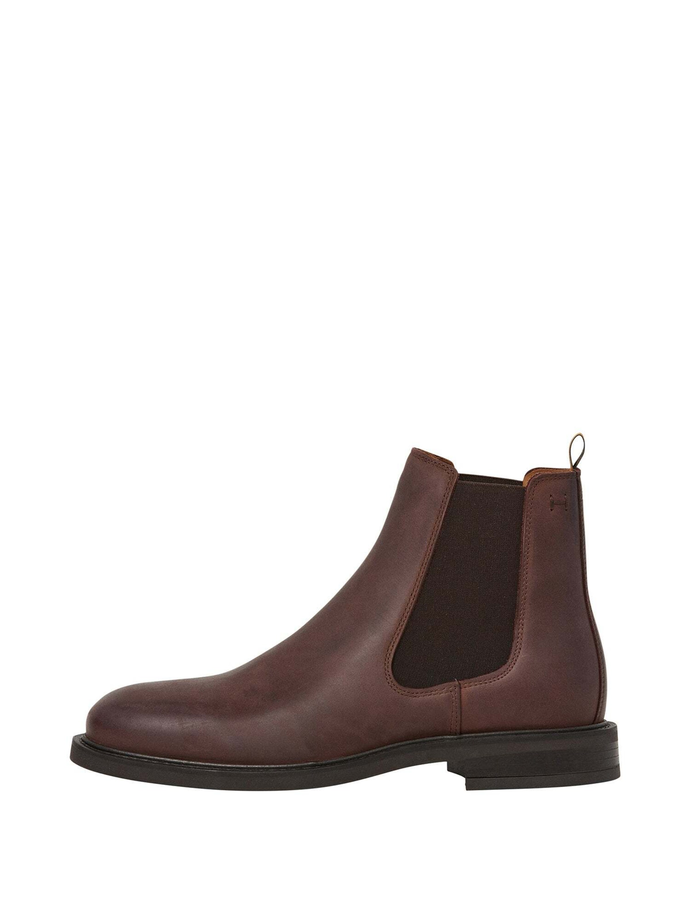 Hackett London Chelsea Boots 'MASON CRUST' in Braun: Vorderseite