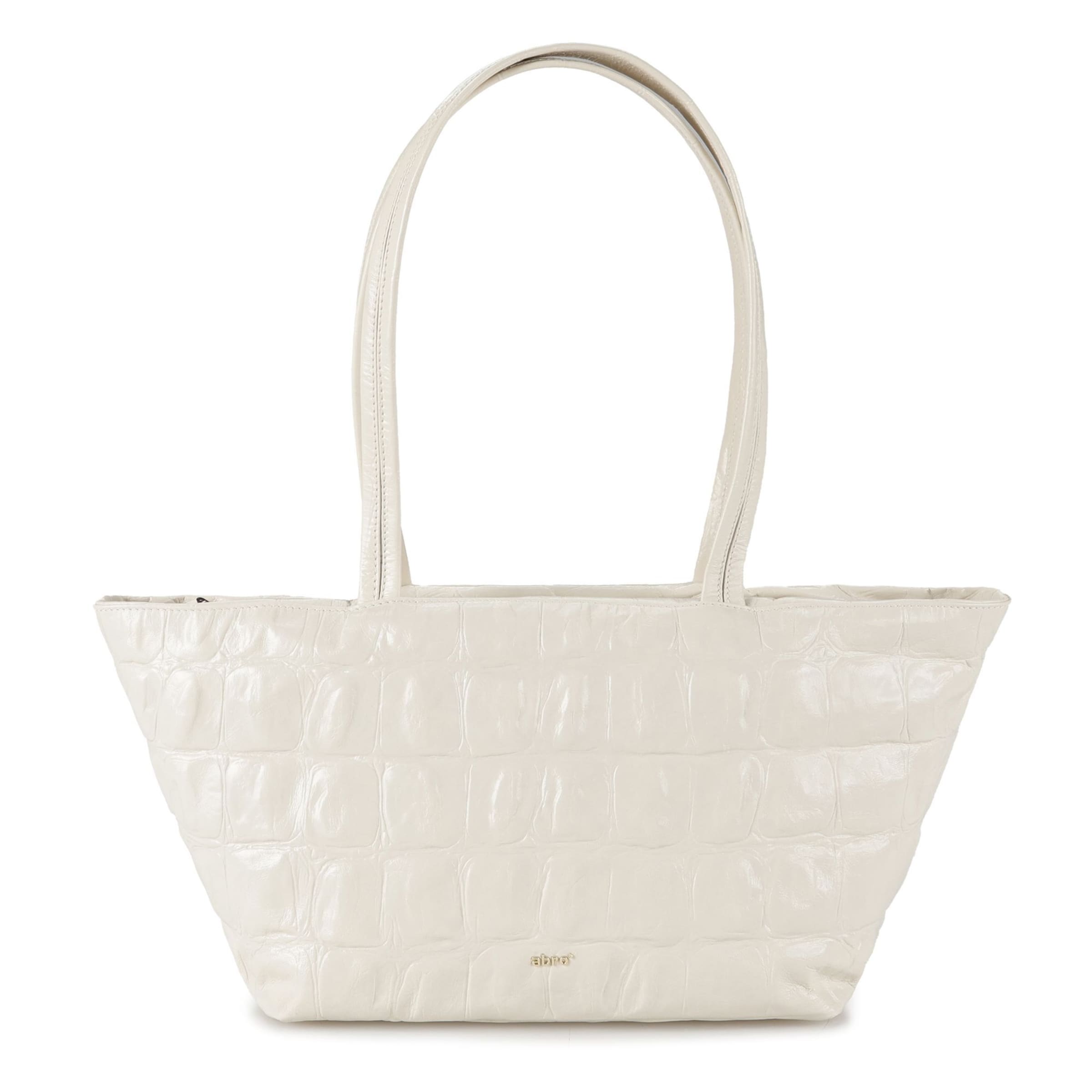 ABRO Shoulder bag 'Alba' in White: front