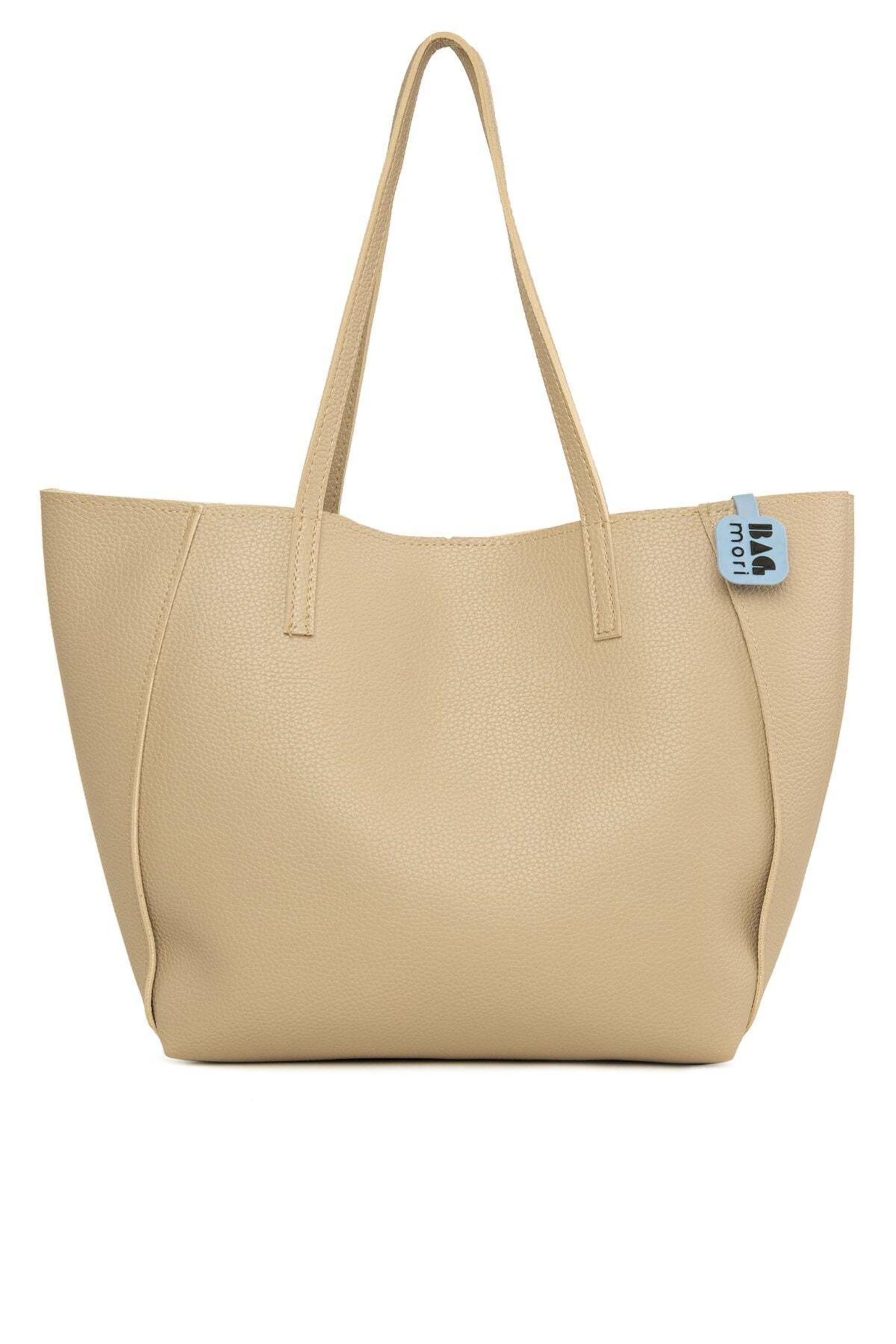 Bagmori Shopper in Beige: Vorderseite