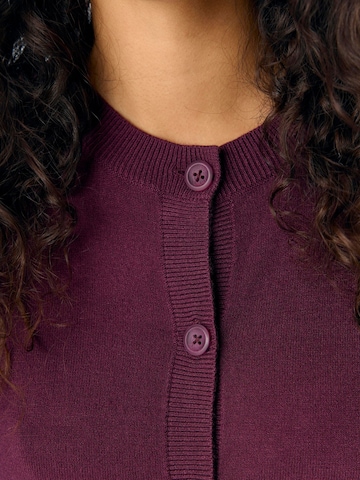 OBJECT Gebreid vest 'OBJThess' in Lila