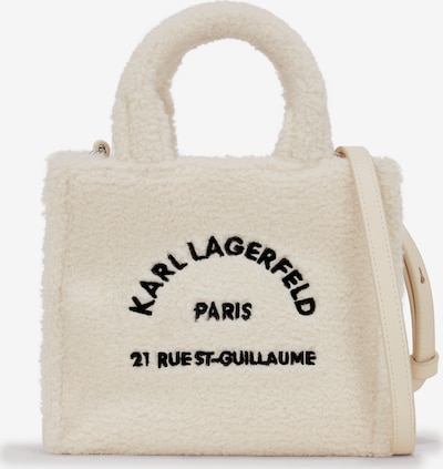Karl Lagerfeld Ručna torbica 'Rue St-Guillaume' u crna / bijela, Pregled proizvoda