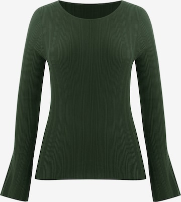 Pulover de la Imily Bela pe verde: față