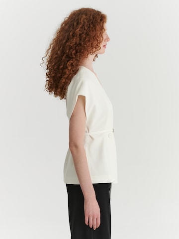 Gilet de costume 'Zakari' TATUUM en blanc