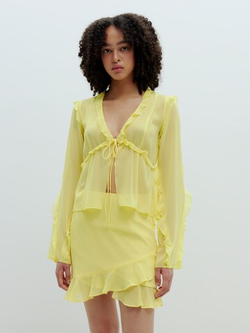 Camicia da donna 'Ingrid' di EDITED in giallo: frontale