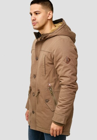 INDICODE JEANS Winterparka 'Barge' in Bruin