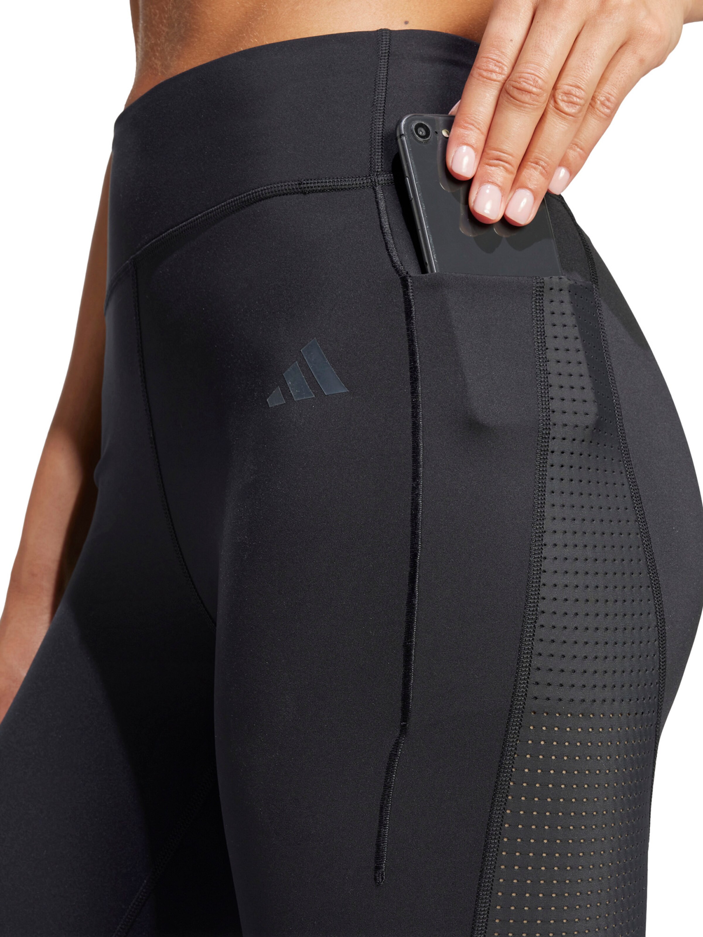 ADIDAS PERFORMANCE Skinny Sportbroek 'Intensity' in Zwart