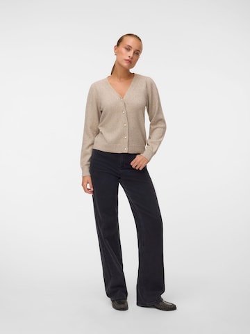 VERO MODA Gebreid vest 'VMDoffy' in Zilver