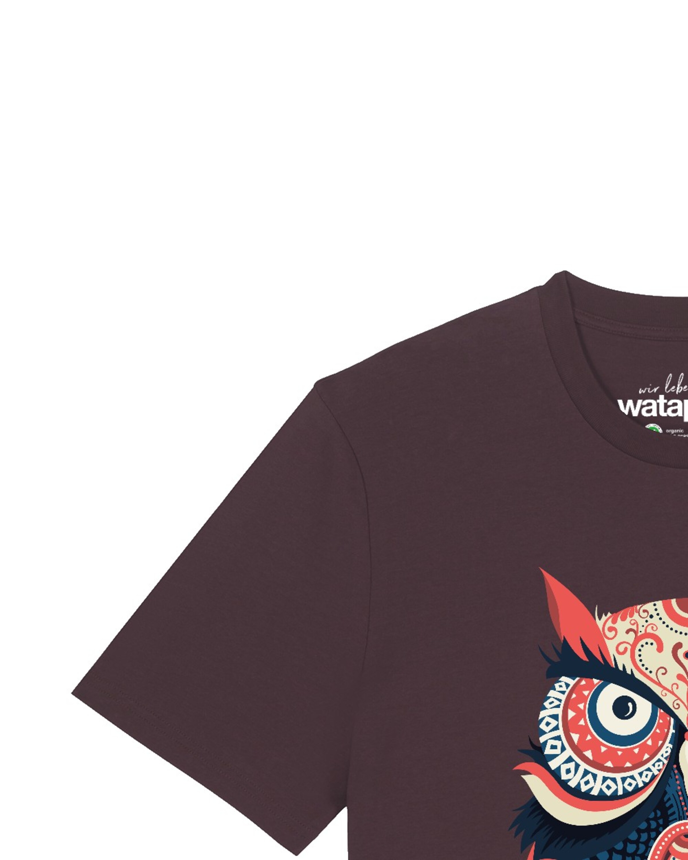 Maglietta 'Colorful Owl' di Watapparel in rosso