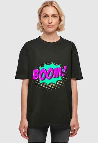 Merchcode T-Shirt 'Boom Comic' in Schwarz: predná strana