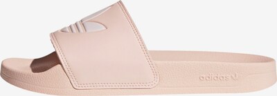 ADIDAS ORIGINALS Pantolette 'Adilette' in puder / weiß, Produktansicht