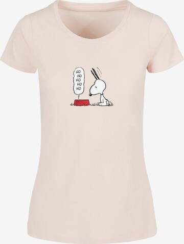 Merchcode Shirt 'Peanuts Hungry Snoopy' in Roze: voorkant