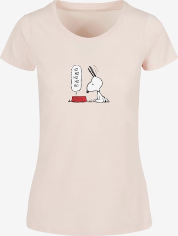 Merchcode T-Shirt 'Peanuts Hungry Snoopy' in Pink: predná strana