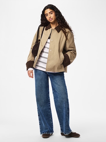 PIECES Jacke 'PCJORMA' in Grau