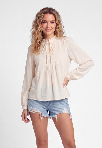 IZIA - Blusa em bege: frente