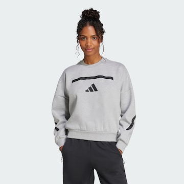 ADIDAS SPORTSWEAR Αθλητική μπλούζα φούτερ 'Z.N.E.' σε γκρι: μπροστά