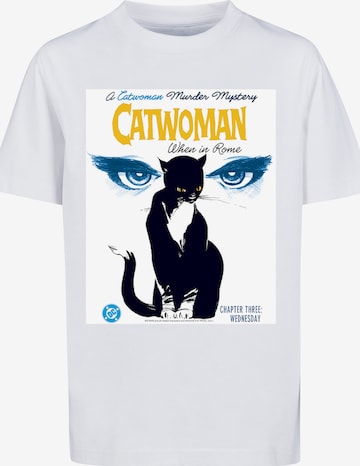 F4NT4STIC Shirt 'Batman Catwoman When In Rome' in Wit: voorkant
