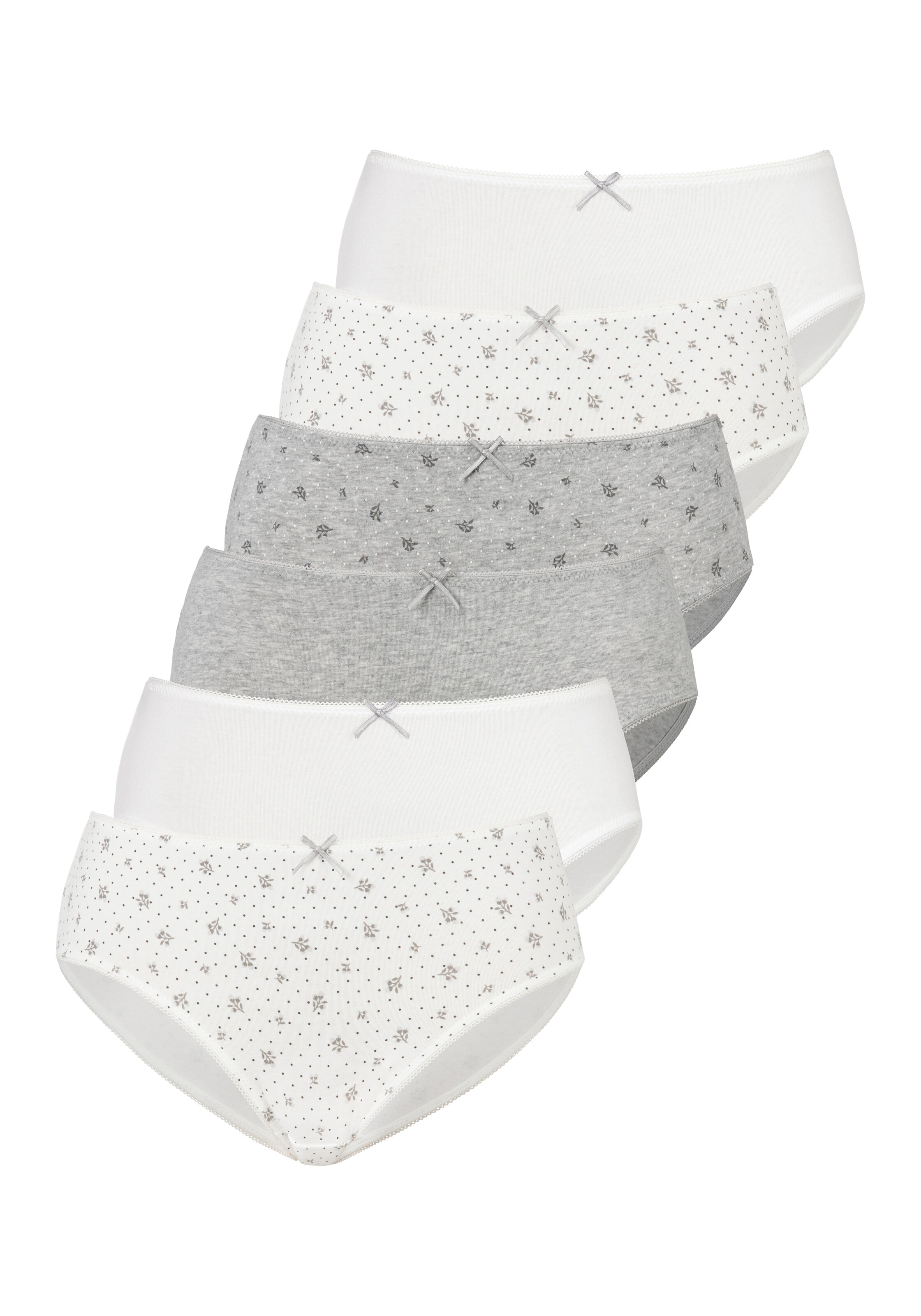 PETITE FLEUR Panty in Grey: front