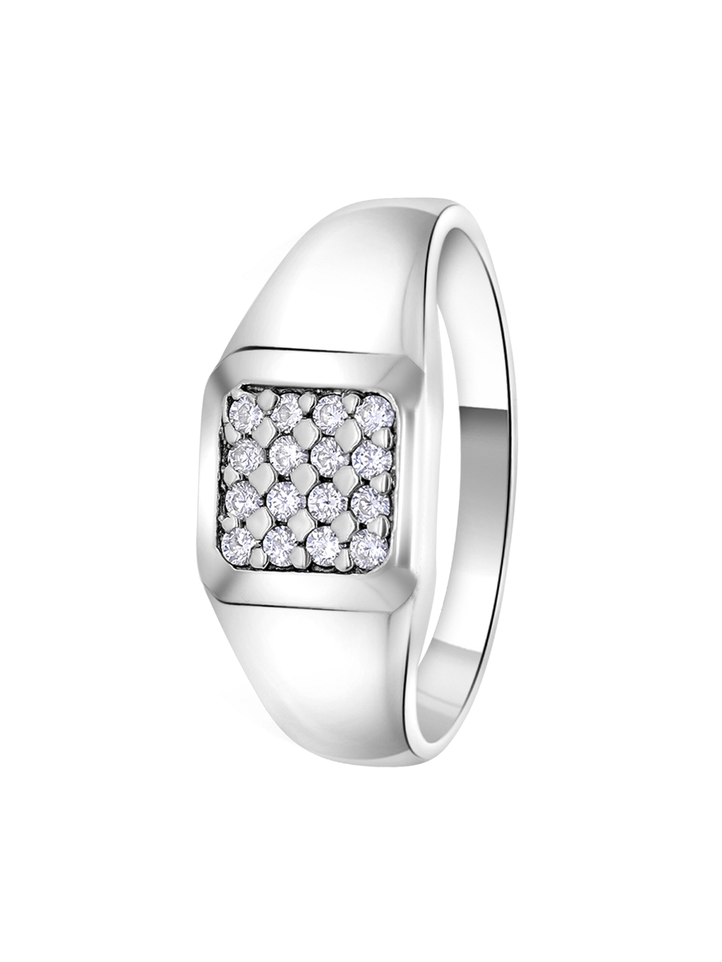 Lucardi Ring in Silver: front