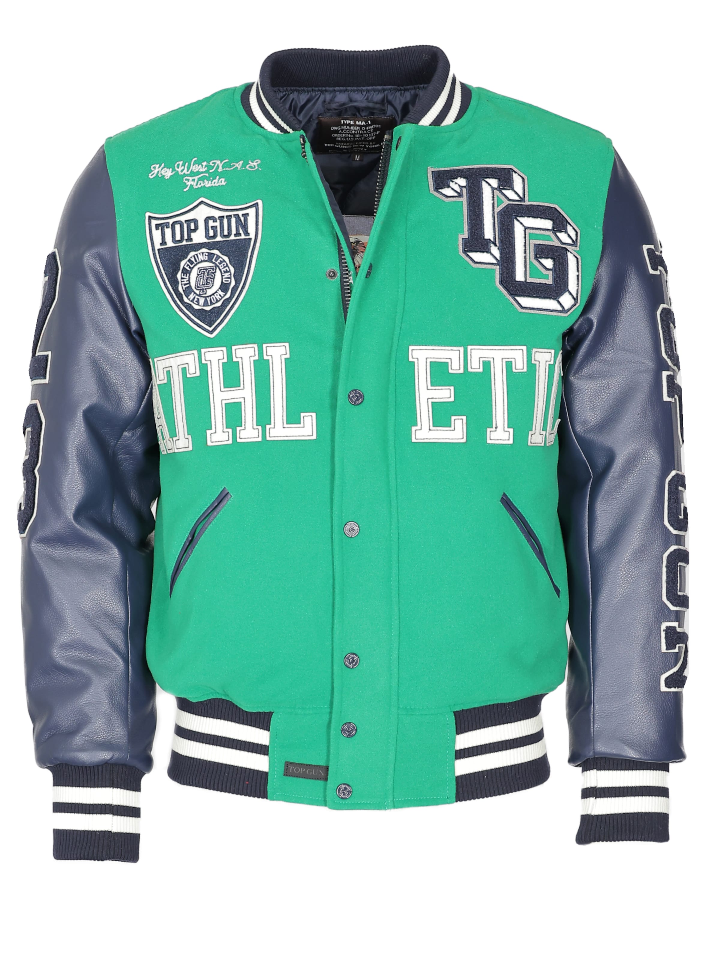 TOP GUN Between-season jacket in Green: front