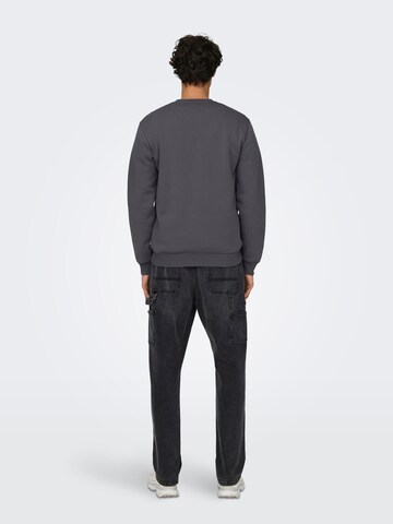 Only & Sons Regular fit Sweatshirt 'Ceres' in Grey