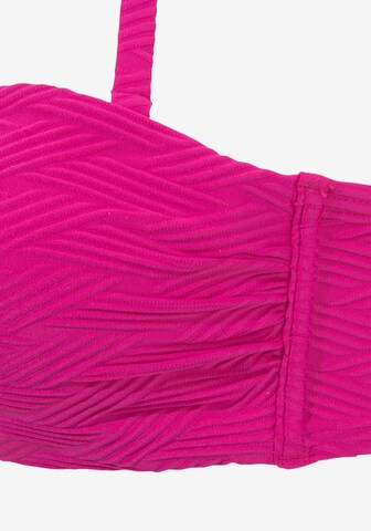 SUNSEEKER - Bandeau Top de biquíni em rosa