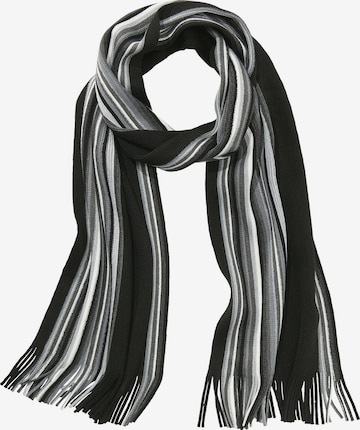 Jan Vanderstorm Scarf 'Twain' in Black: front