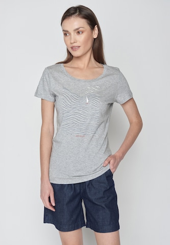 GREENBOMB Shirt 'Nature High Sea' in Grey