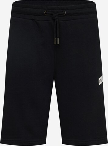 FILA Regular Workout Pants 'BÜLTOW' in Black: front