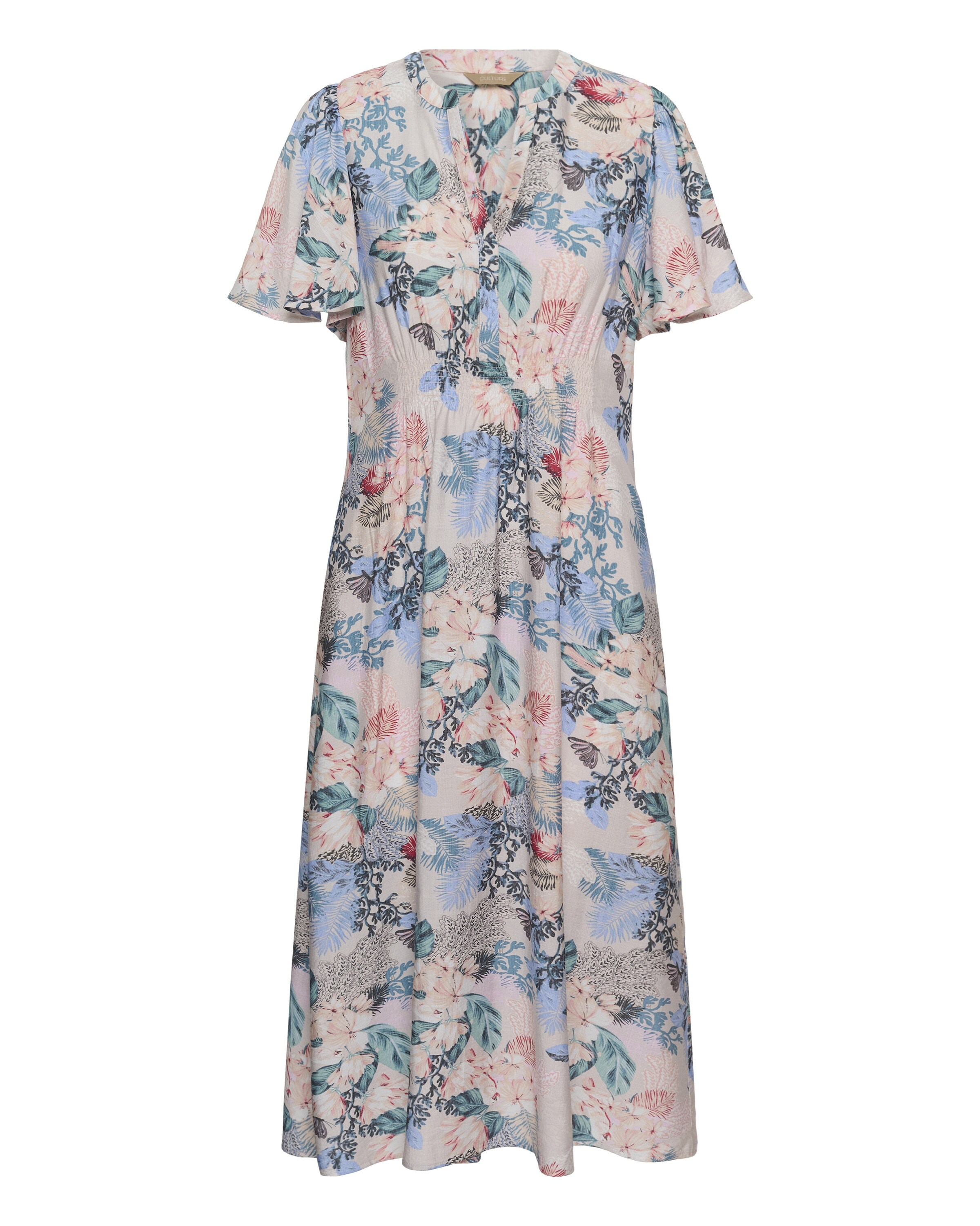 CULTURE Vestido 'Lotus' em mistura de cores, Vista do artigo