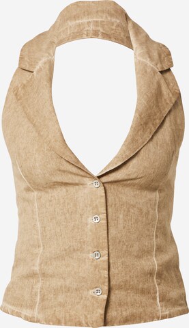 SHYX Top 'Janique' in Beige: voorkant