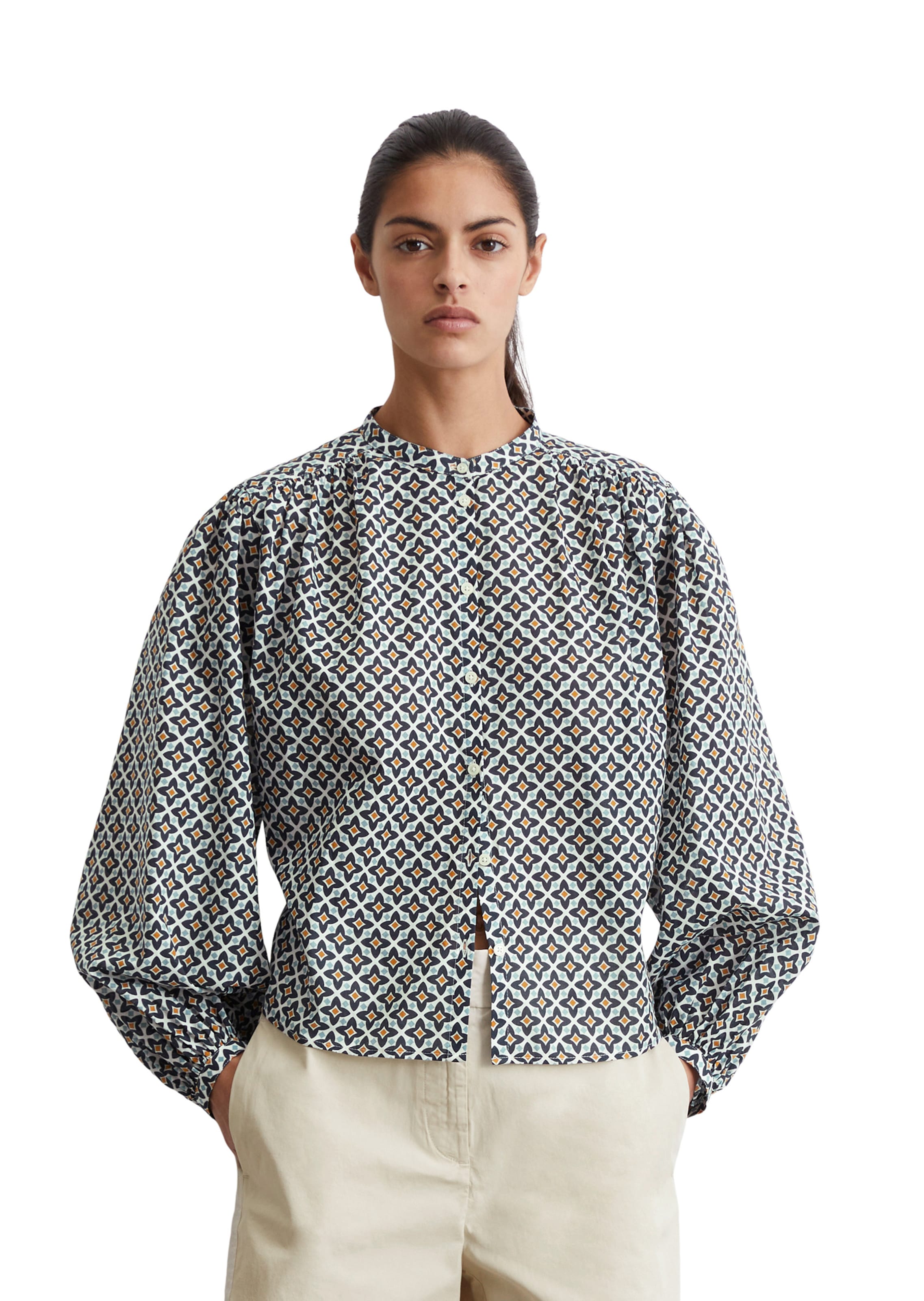 Chemisier Marc O'Polo en bleu : devant