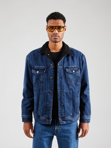 WRANGLER Jacke  'ANTIFIT SHERPA' in Blau: Vorderseite