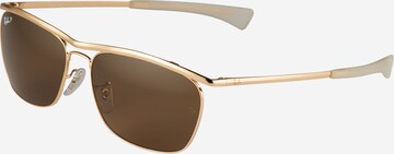 Occhiali da sole 'OLYMPIAN II DELUXE' di Ray-Ban in oro: frontale