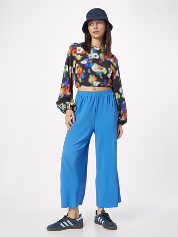 s.Oliver Wide Leg Hose in Blau