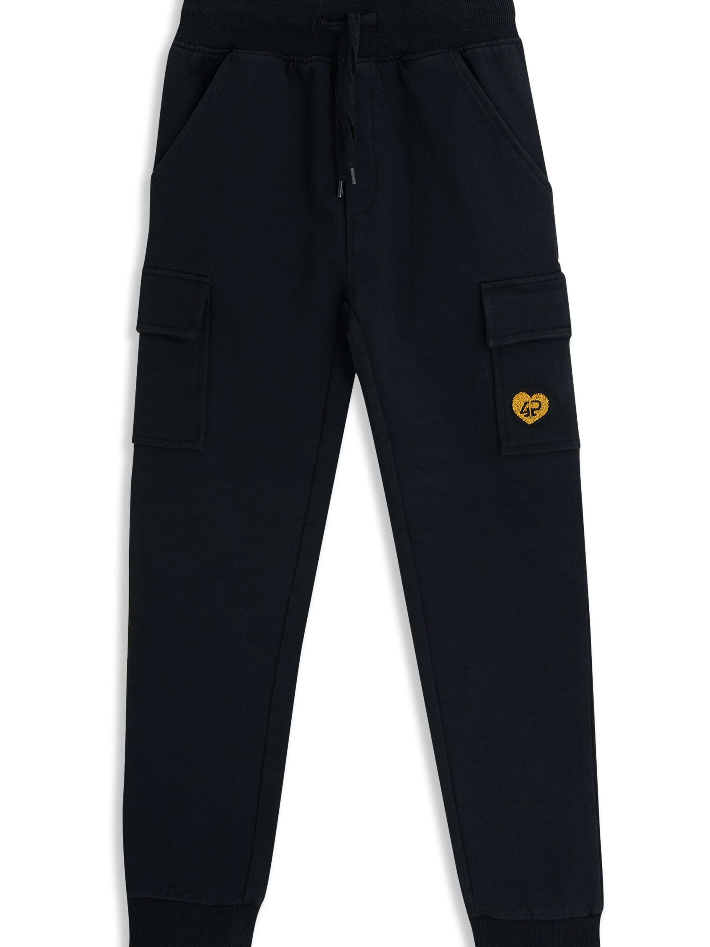 4PRESIDENT Regular Pants 'Abby' in Black: front