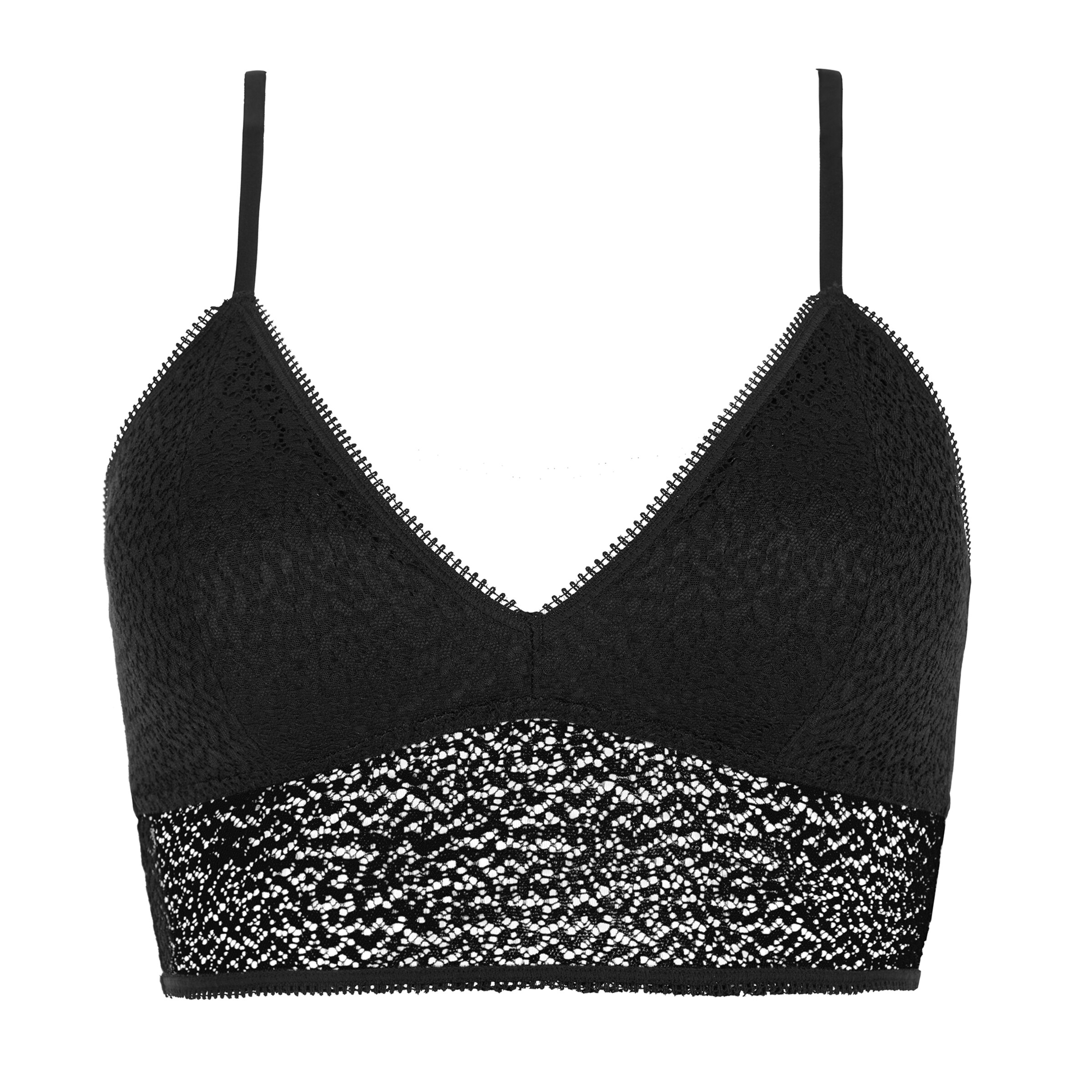 DKNY Intimates Triangle Bra in Black: front