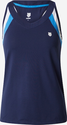 K-Swiss Performance Sports Top in Blue: front