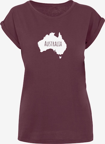 T-shirt 'Australia X' Merchcode en rouge : devant