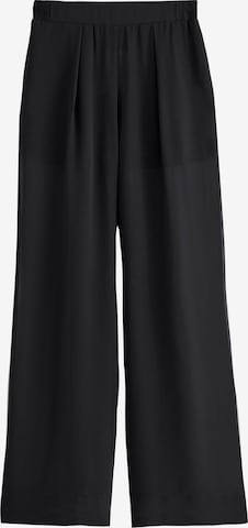 Next Pleat-Front Pants in Black: front