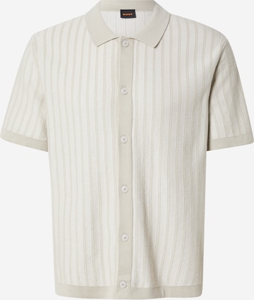 BOSS Neuletakki 'Kodd' värissä beige: etupuoli