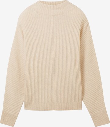 Pullover di TOM TAILOR DENIM in beige: frontale