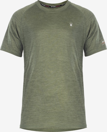 Spyder Functioneel shirt in Groen: voorkant