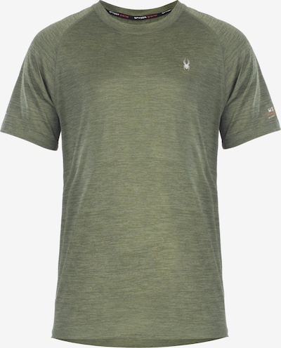Spyder Funkcionalna majica | zelena / bela barva, Prikaz izdelka