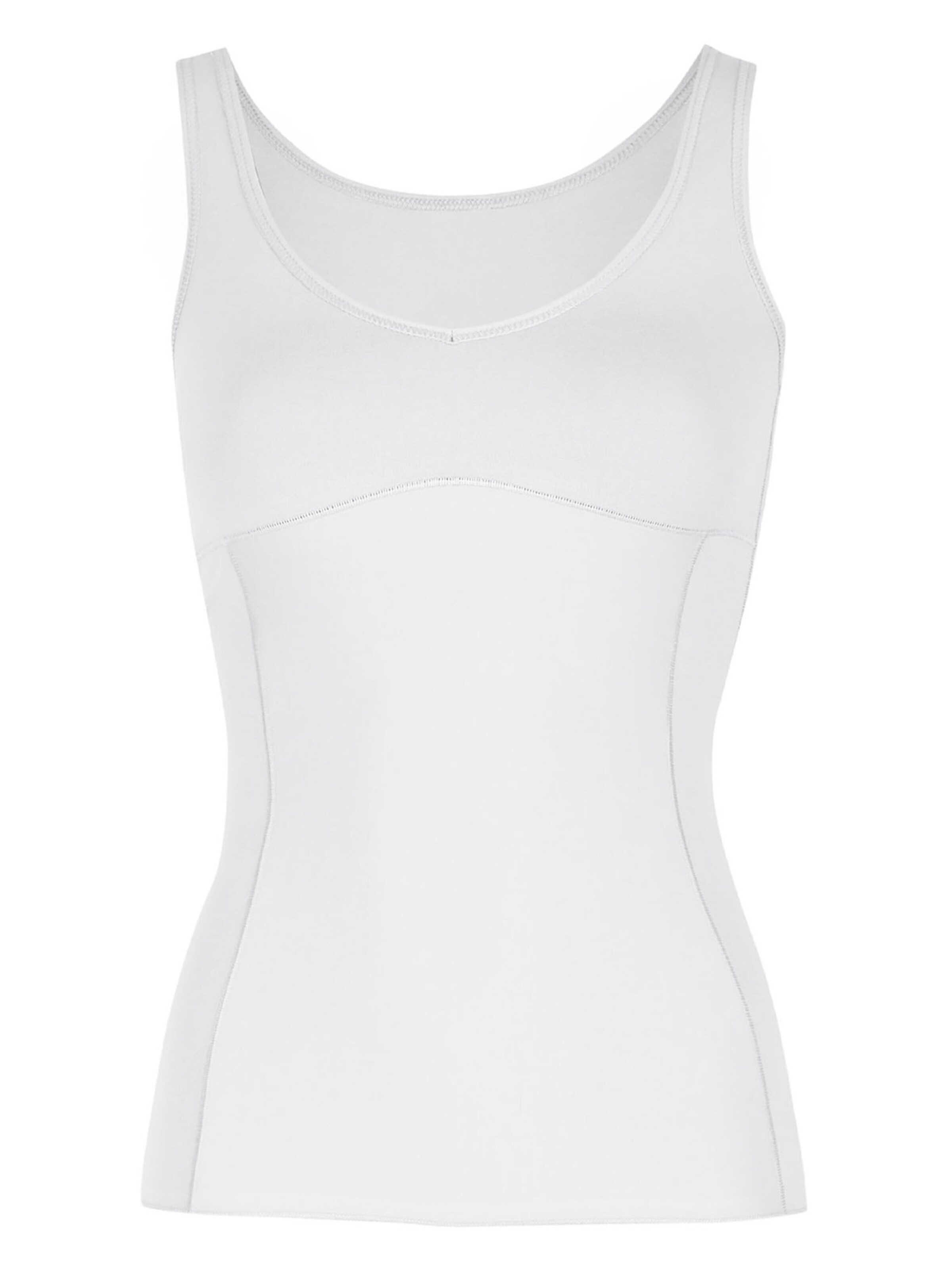 Nina von C. Shaping Top 'Cotton Shape' in White: front