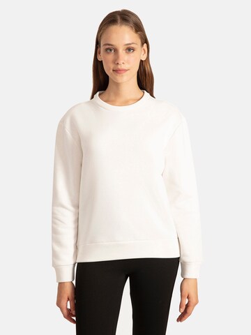 Sweat-shirt Antioch en beige : devant